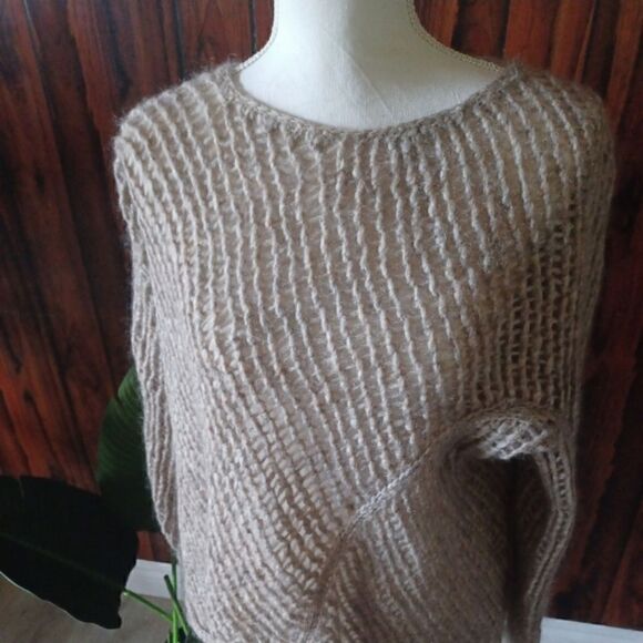 Eileen Fisher Mohair Blend Fisherman Net Sweater Sz Small - Picture 3 of 8